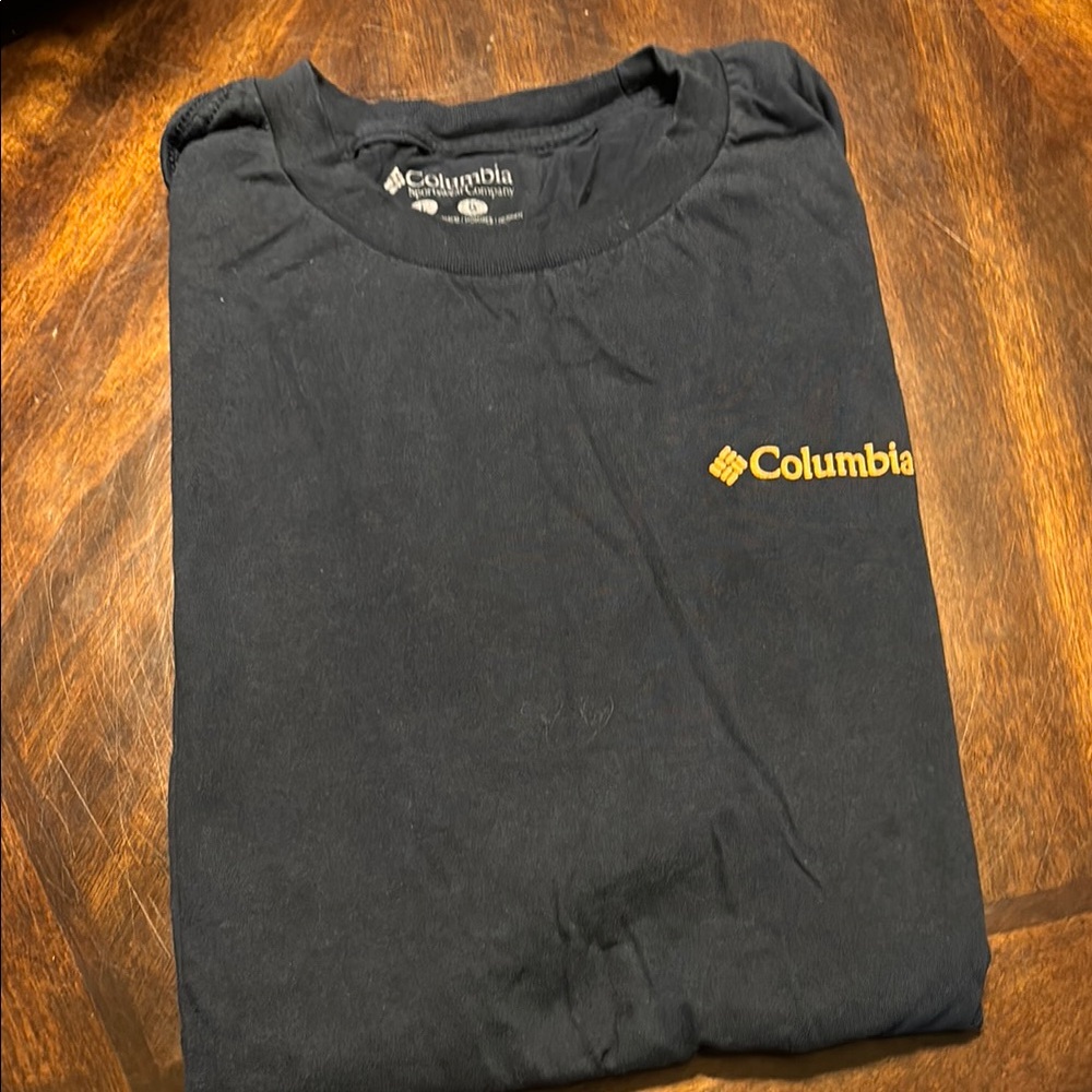 Columbia Men's Navy Tee with Gold Logo Florida The Sushine State Logo